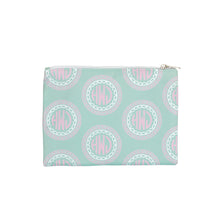 Load image into Gallery viewer, Mint and Pink Monogrammed Travel Bag