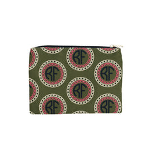 Load image into Gallery viewer, Moss Green and Berry Pink Monogrammed Travel Bag