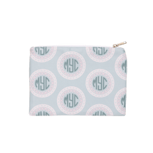 Load image into Gallery viewer, Pink and Gray Monogrammed Travel Bag