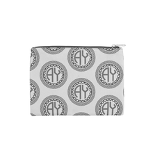 Load image into Gallery viewer, Gray toned monogrammed travel bag
