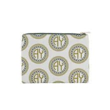 Load image into Gallery viewer, Gray and Gold Monogrammed Travel Bag
