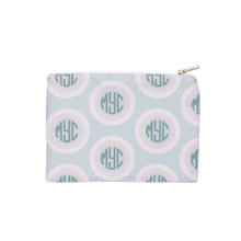 Load image into Gallery viewer, Pink and Gray Monogrammed Travel Bag
